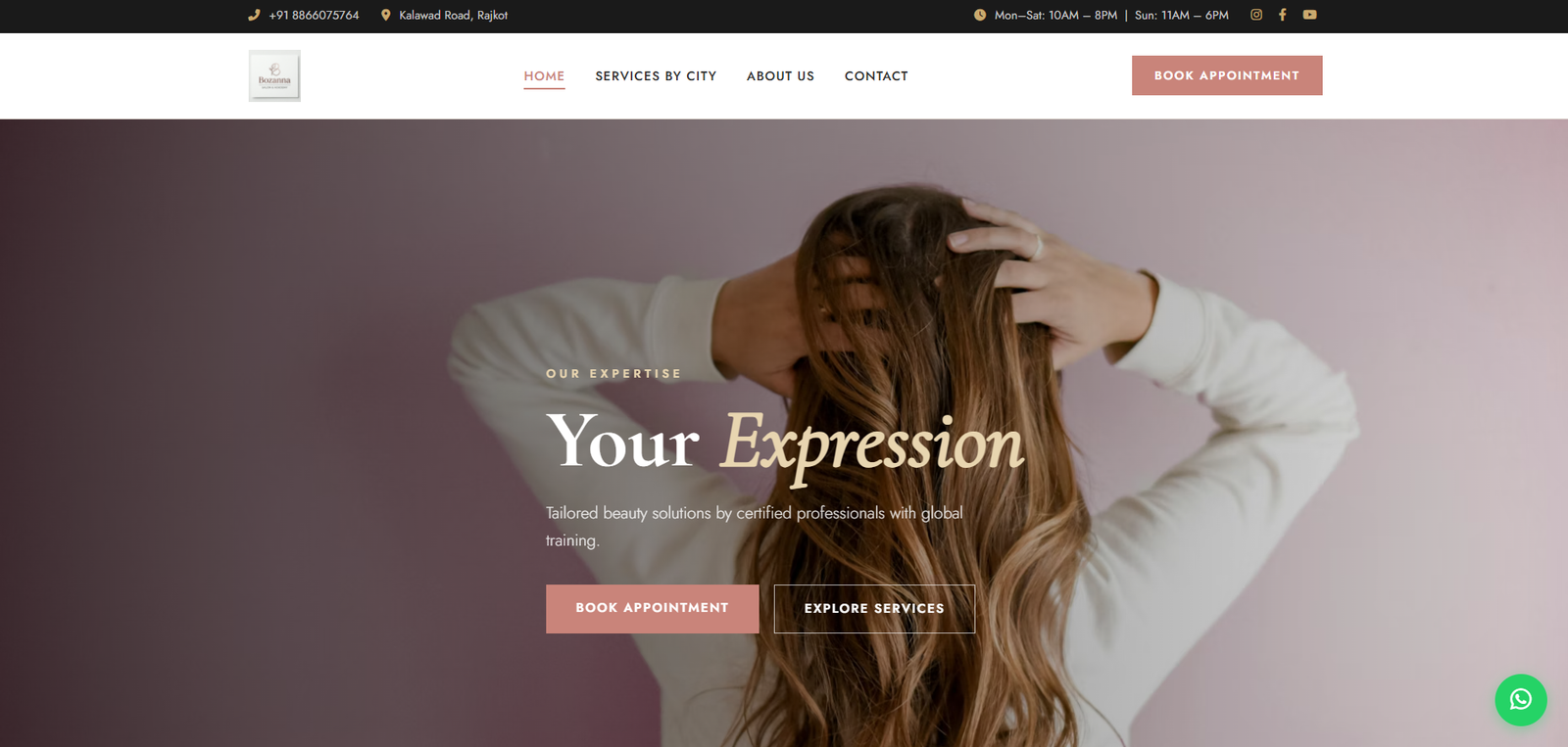 Bozanna - html, css web development project
