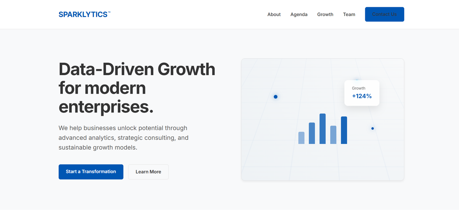 SPARKLYTICS - HTML, CSS web development project